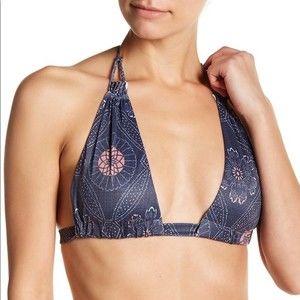 Tavik Lily Printed Triangle Bikini Top, Yokoto Floral, S, NWT